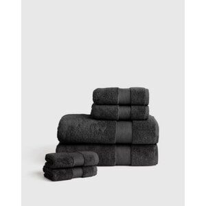 NWT Quince Turkish Ultra Plush Towel Set – Charcoal Bath Bundle